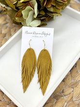 Load image into Gallery viewer, Lola fringe earrings in suede