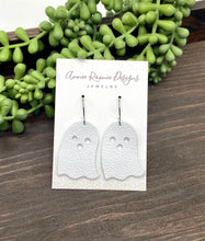 Load image into Gallery viewer, Ghost leather earrings