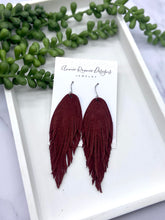 Load image into Gallery viewer, Lola fringe earrings in suede