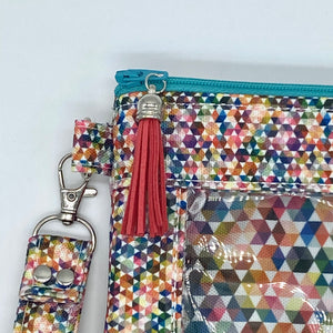 Colorful Hexagons Peek-a-boo Splash bag
