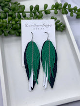 Load image into Gallery viewer, Lola fringe earrings with chain