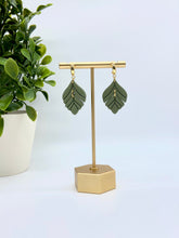 Load image into Gallery viewer, Olive Green Bella Clay earrings