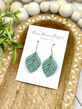 Load image into Gallery viewer, Teal Bella Clay earrings