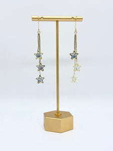 Star dangle earrings