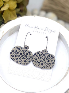 Leopard Print Pumpkin Clay earrings