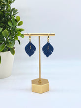 Load image into Gallery viewer, Navy Bella Clay earrings