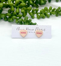 Load image into Gallery viewer, Conversation Hearts Clay Stud Earrings