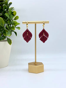 Crimson Bella Clay earrings