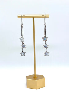 Star dangle earrings