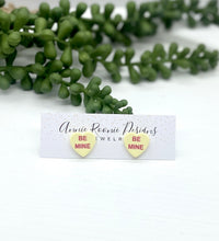 Load image into Gallery viewer, Conversation Hearts Clay Stud Earrings