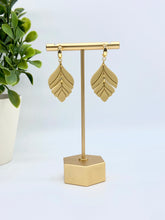 Load image into Gallery viewer, Mustard Yellow Bella Clay earrings