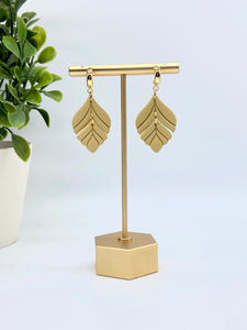 Mustard Yellow Bella Clay earrings