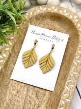 Load image into Gallery viewer, Mustard Yellow Bella Clay earrings