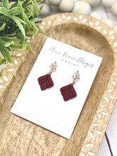 Load image into Gallery viewer, Crimson Baby Bella Clay earrings
