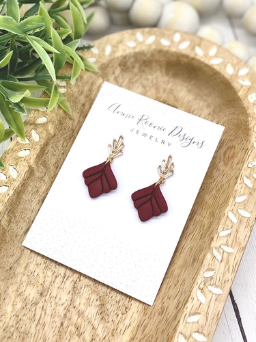 Crimson Baby Bella Clay earrings