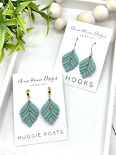 Load image into Gallery viewer, Navy Bella Clay earrings