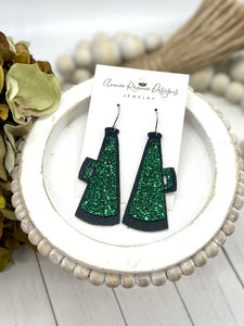 Cheer Megaphone layered earrings