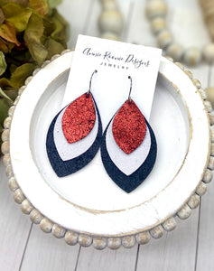 Triple Layered School Spirit earrings