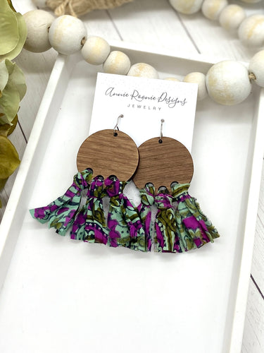 Sari Silk Fringe earrings