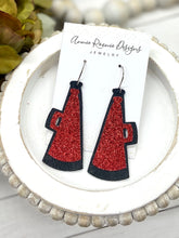 Load image into Gallery viewer, Cheer Megaphone layered earrings