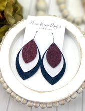 Load image into Gallery viewer, Triple Layered School Spirit earrings