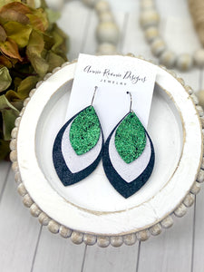 Triple Layered School Spirit earrings