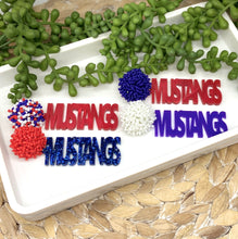 Load image into Gallery viewer, Mustangs Team Spirit earrings