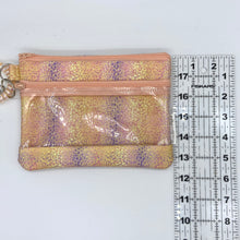 Load image into Gallery viewer, Shimmery Sunset Double Zipper Splash bag
