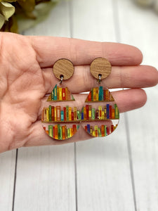 Bookshelves Acrylic earrings