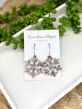 Load image into Gallery viewer, Snowflake earrings