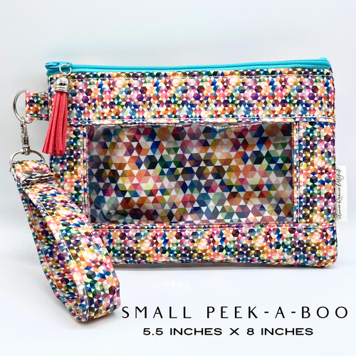 Colorful Hexagons Peek-a-boo Splash bag