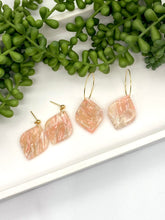 Load image into Gallery viewer, Rose Quartz Inspired Clay earrings