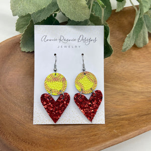 Baseball/Softball Love earrings