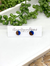 Load image into Gallery viewer, Acrylic &amp; Wood Stud Earrings