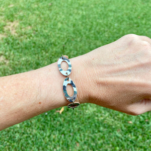 Camo Cork leather link bracelet