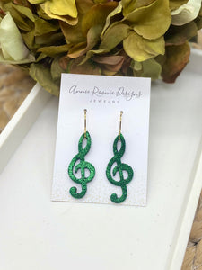 Treble Clef Earrings