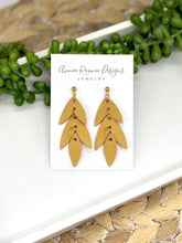 Load image into Gallery viewer, Falling Leaves Earrings on Gold posts