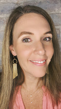 Load image into Gallery viewer, Pineapple Earrings - Wood &amp; Leather