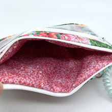 Load image into Gallery viewer, Flamingos in Paradise Double Zipper Splash bag