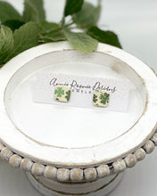 Load image into Gallery viewer, Shamrock Clay stud earrings