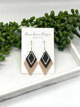 Load image into Gallery viewer, Triple Diamond Clay earrings