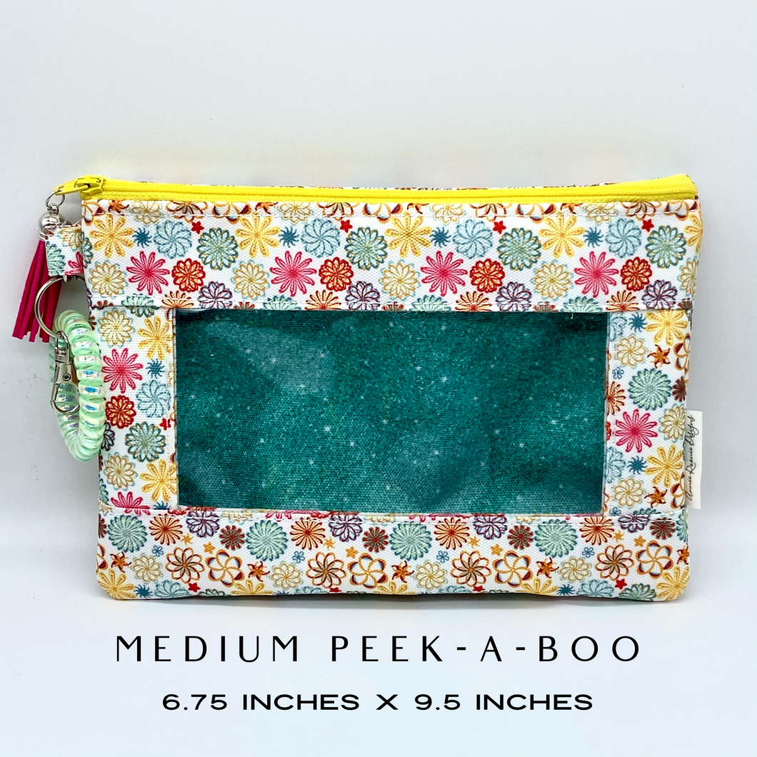 Colorful Spirograph Peek-a-boo Splash bag