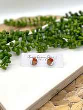 Load image into Gallery viewer, Wood Color Block Stud Earrings