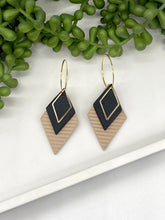 Load image into Gallery viewer, Triple Diamond Clay earrings