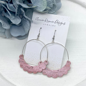 Scalloped Crescent Arched earrings