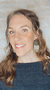 Tiered Pentagon Fringed Earrings