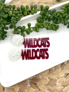 Wildcats Team Spirit earrings
