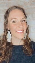 Load image into Gallery viewer, Funky Fringe Earrings in Sparkle leathers