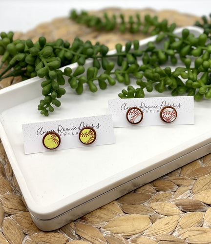 Softball/Baseball Stud earrings