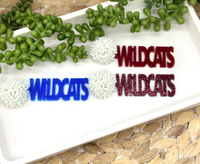 Load image into Gallery viewer, Wildcats Team Spirit earrings
